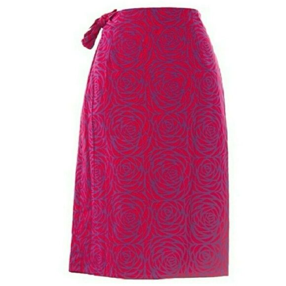 Boden Faux Wrap Tie Side Skirt size 10L - Picture 2 of 13